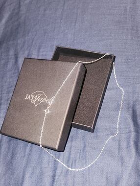 Sterling Silver Fine Chain Necklace - Elegant Silver